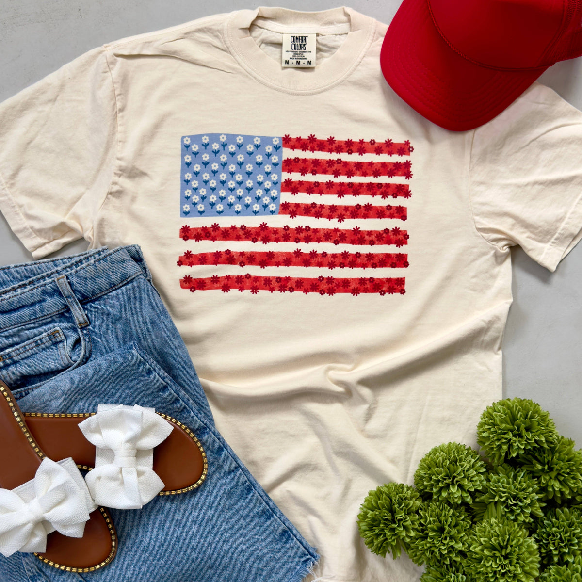 Floral Flag Tee Unisex