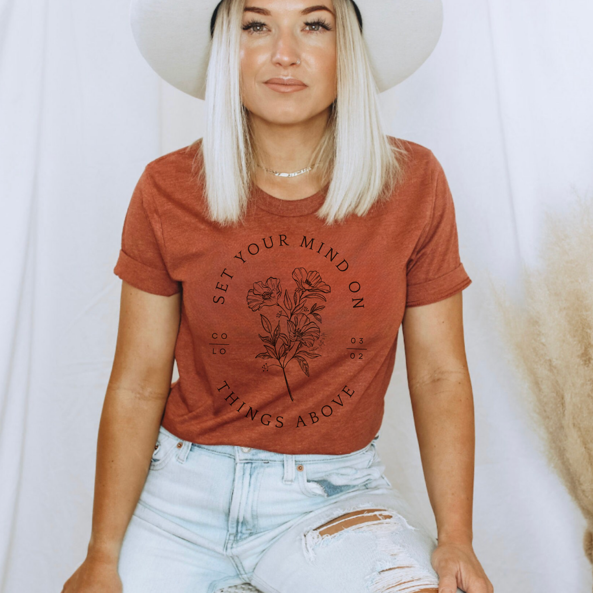 Rust Fall Short Sleeve Graphic Faith Based T-Shirt