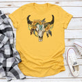 Sunflower Boho Cow Skull