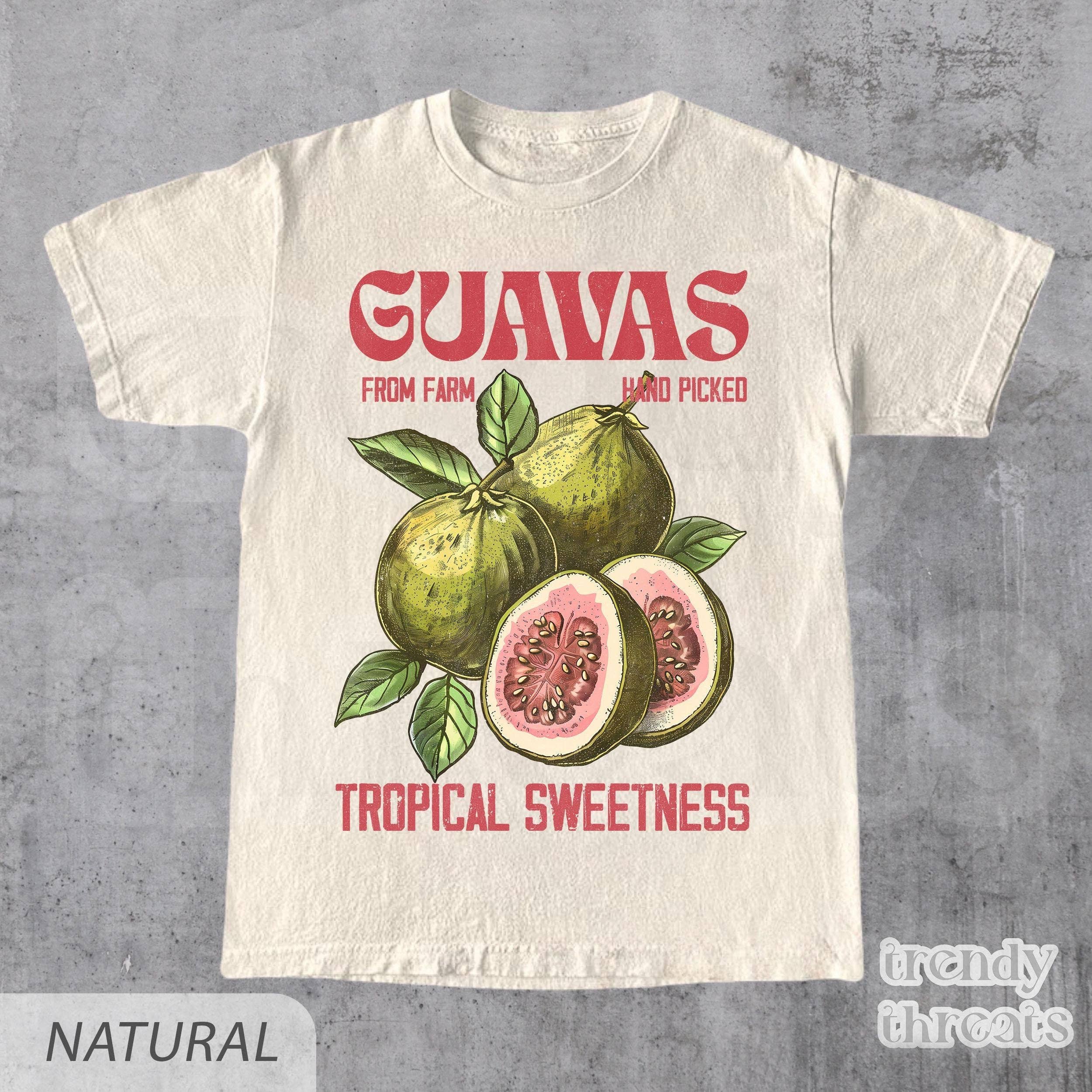 Vintage Guavas Label Exotic Fruit Lover Tee