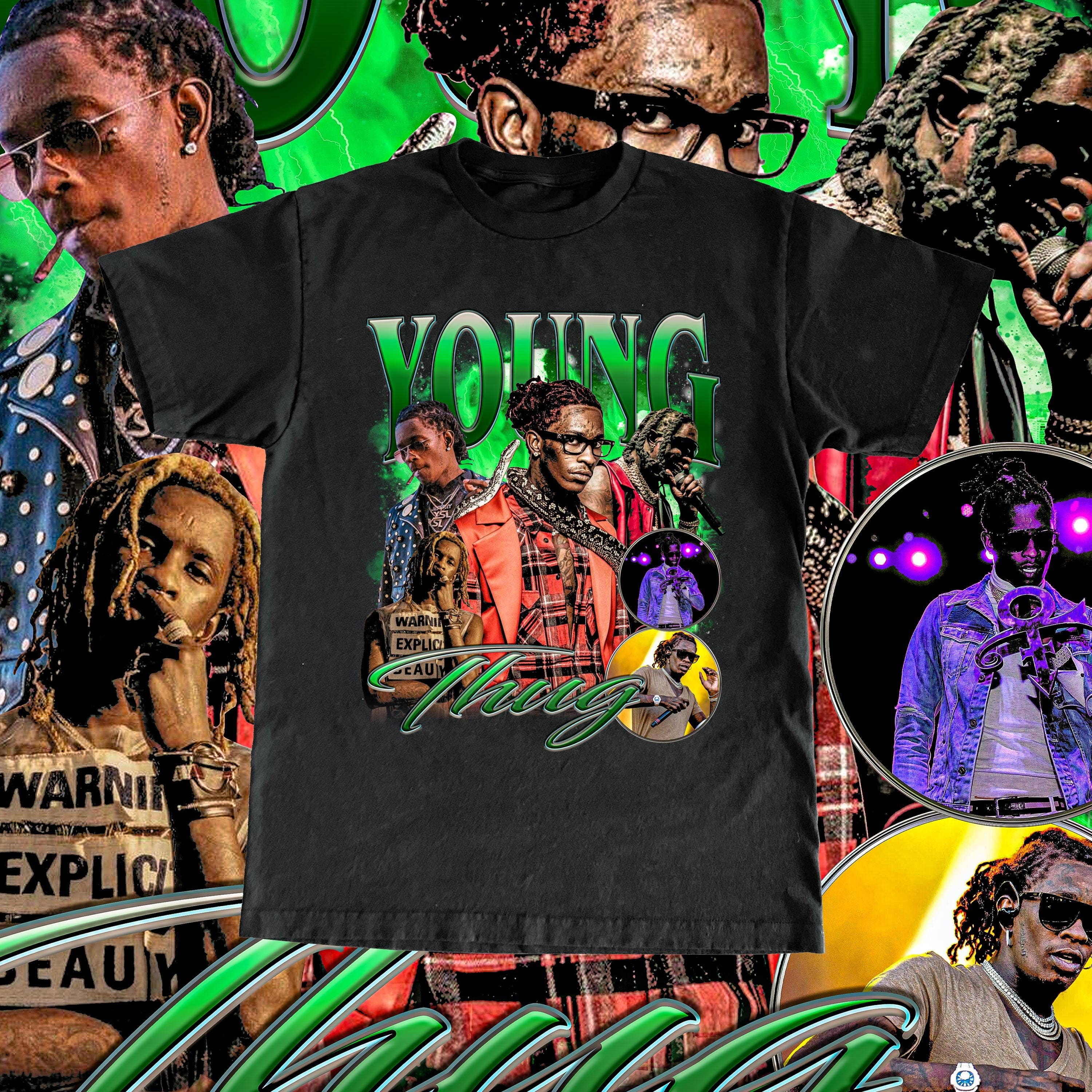 Vintage Young Thug Shirt  Retro Design Rapper Gift