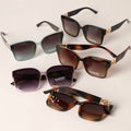 Colored Frame Squircle Shape Frame Sunglasses