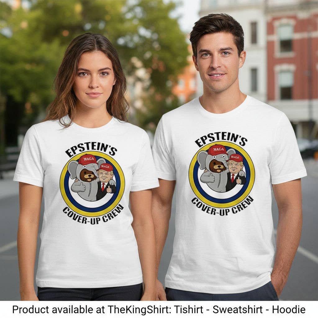 Epstein Cover Up Crew Trump Maga Caricature T-Shirt