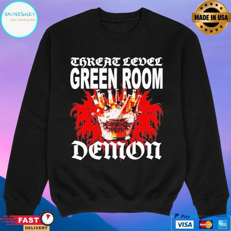 Firehouse 666 Threat Level Green Room Demon Shirt Unisex