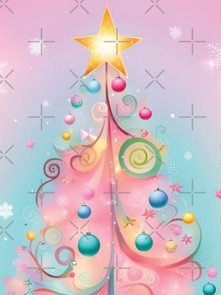 Cotton Candy Pink Christmas Tree by vfcolagiovanni Unisex