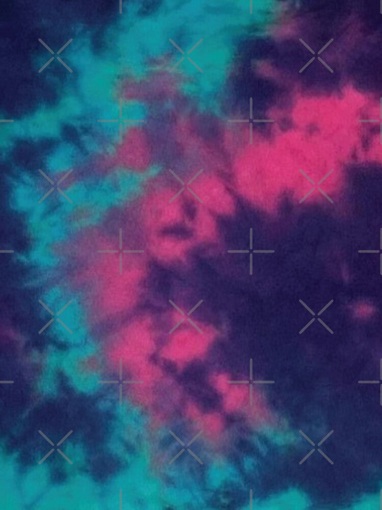 Dragon Fruit, Turquoise, And Midnight Blue Tie Dye by StarsForgers