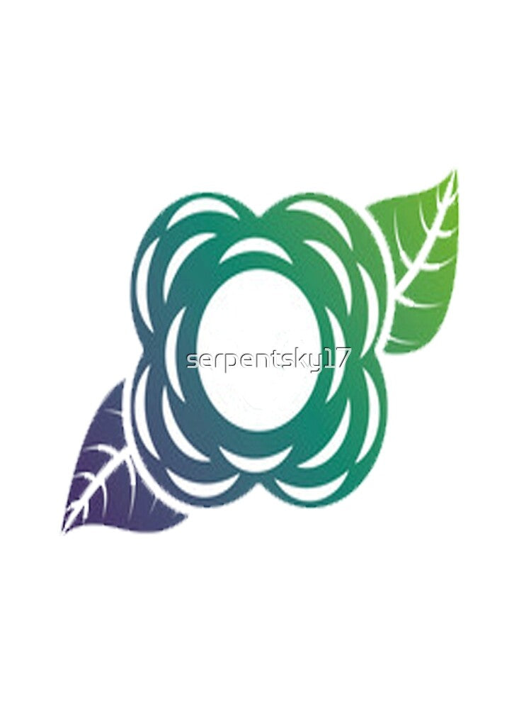Purple and Green Flower Pattern by SerpentSkyArts