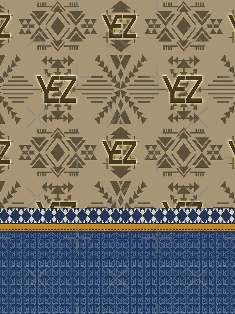 All Over Print Luxury Landscape Native Blue Vintage Motif by yez