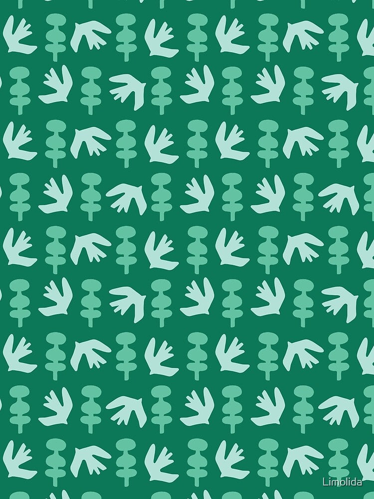 Abstract cut out bird tree shapes. by Limolida