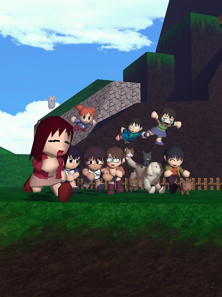 Azumanga Daioh 64 Poster - Osaka, Chiyo, Tomo, Kagura, Sakaki, Yomi, Kaori, Chihiro, Chiyo chichi, Maya, Kamineko and Tadakichi San by LukasATBK