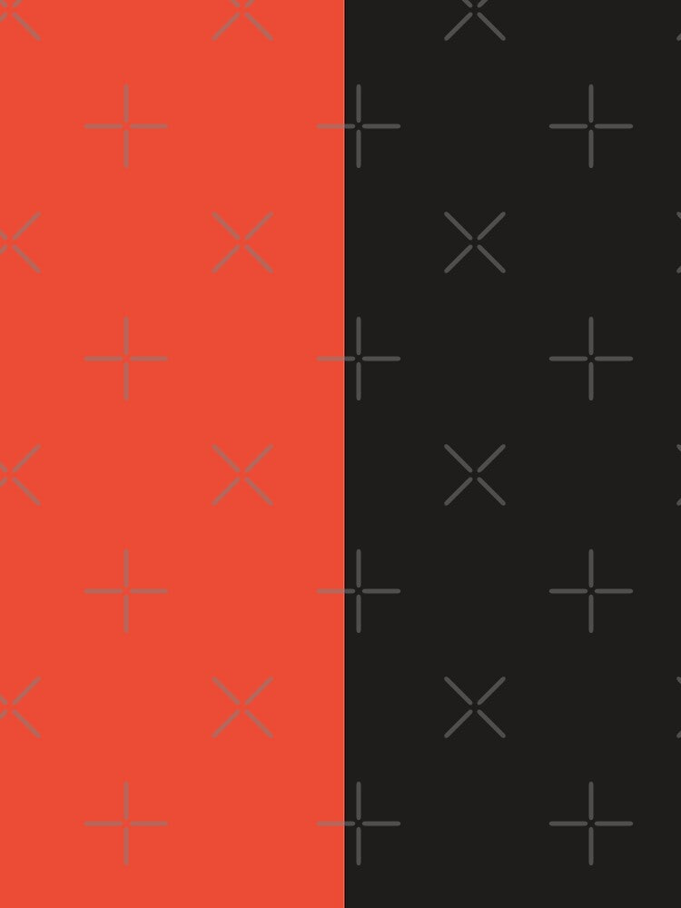 Crimson Red and Black Solid Color by PabloPatterns Unisex