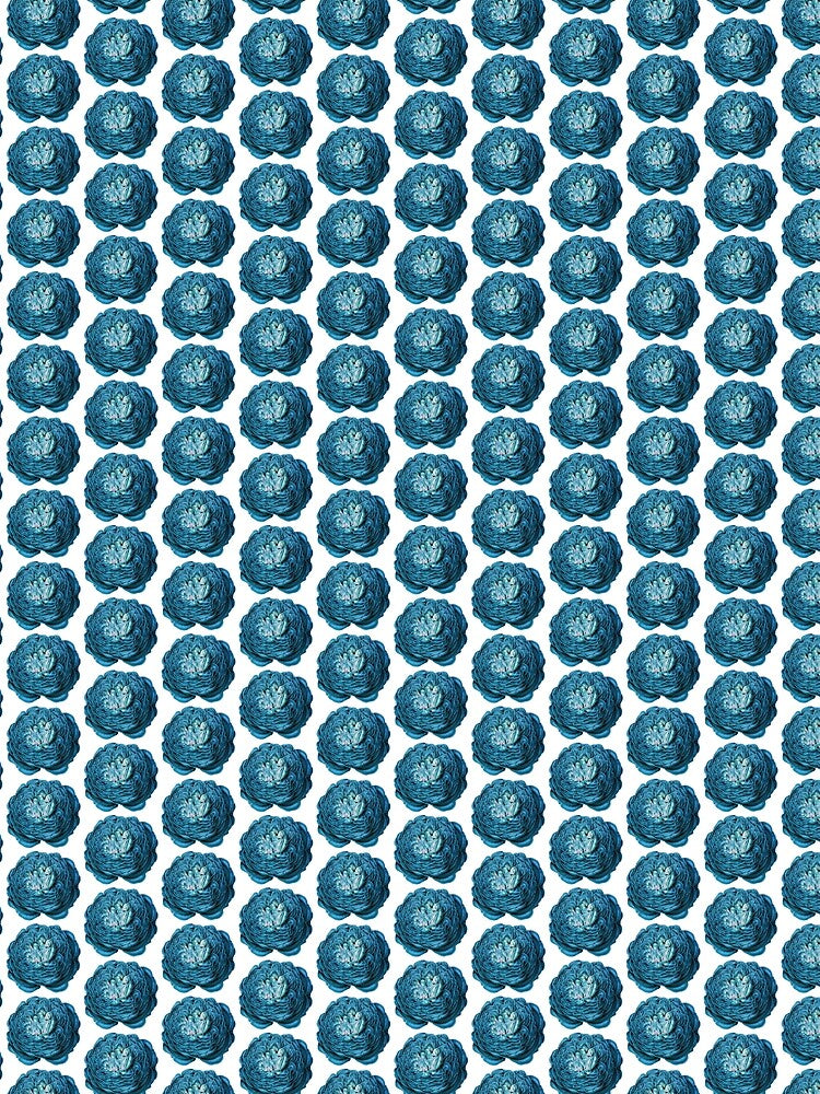 Big Blue Flower Pattern by allovervintage