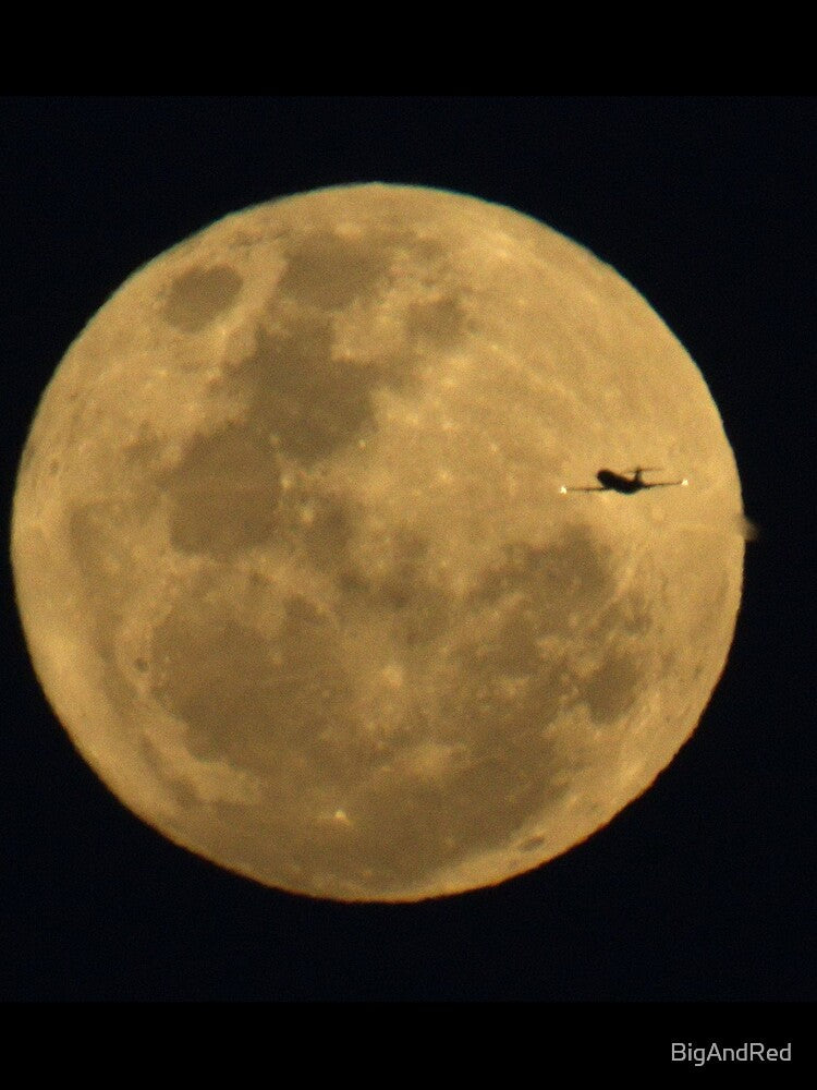 flight to the supermoon by BigAndRed