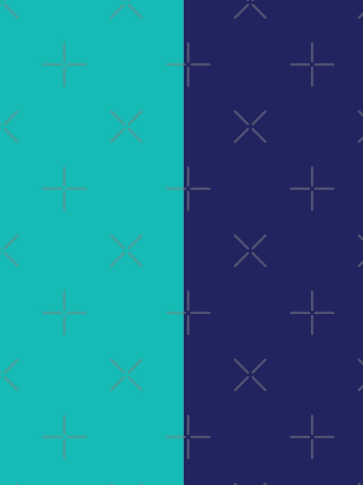 Sea Green and Midnight Blue Solid Color by PabloPatterns Unisex