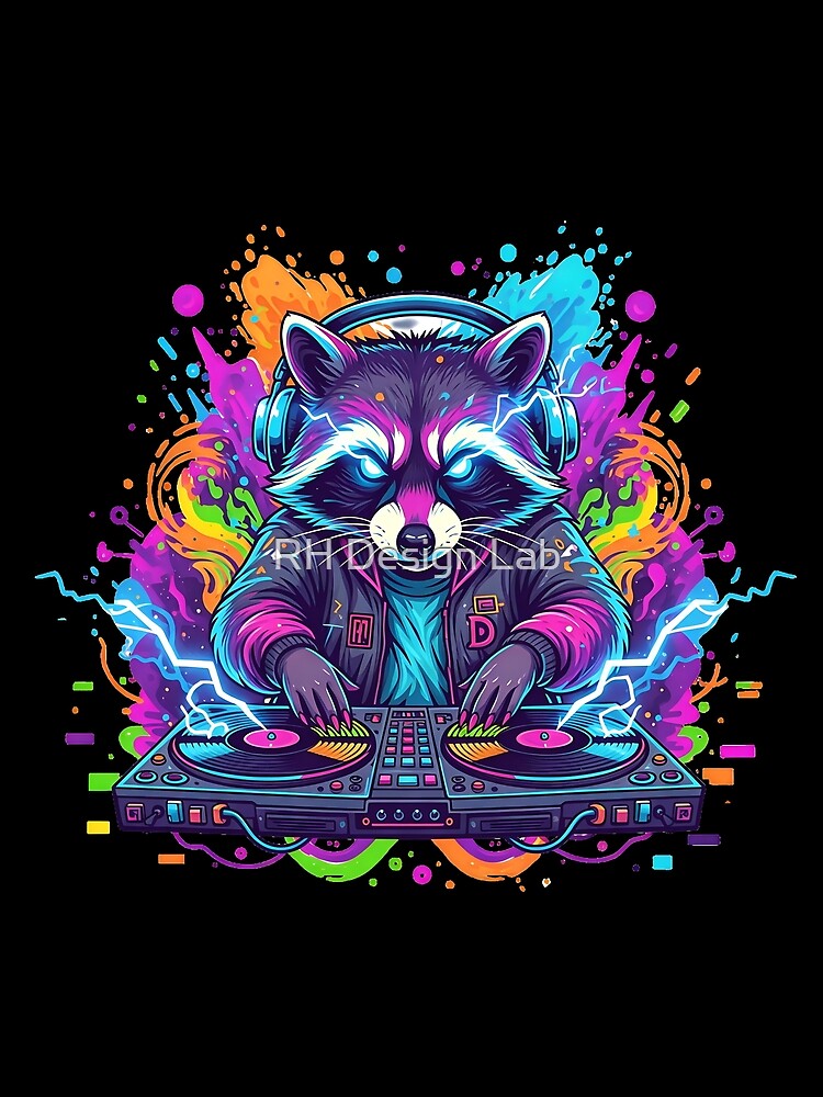 DJ Raccoon by RH Design Lab Unisex