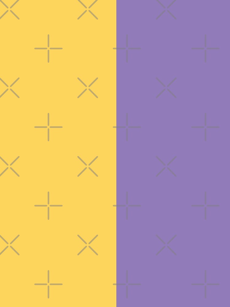 Yellow and Lavender Solid Color by PabloPatterns Unisex