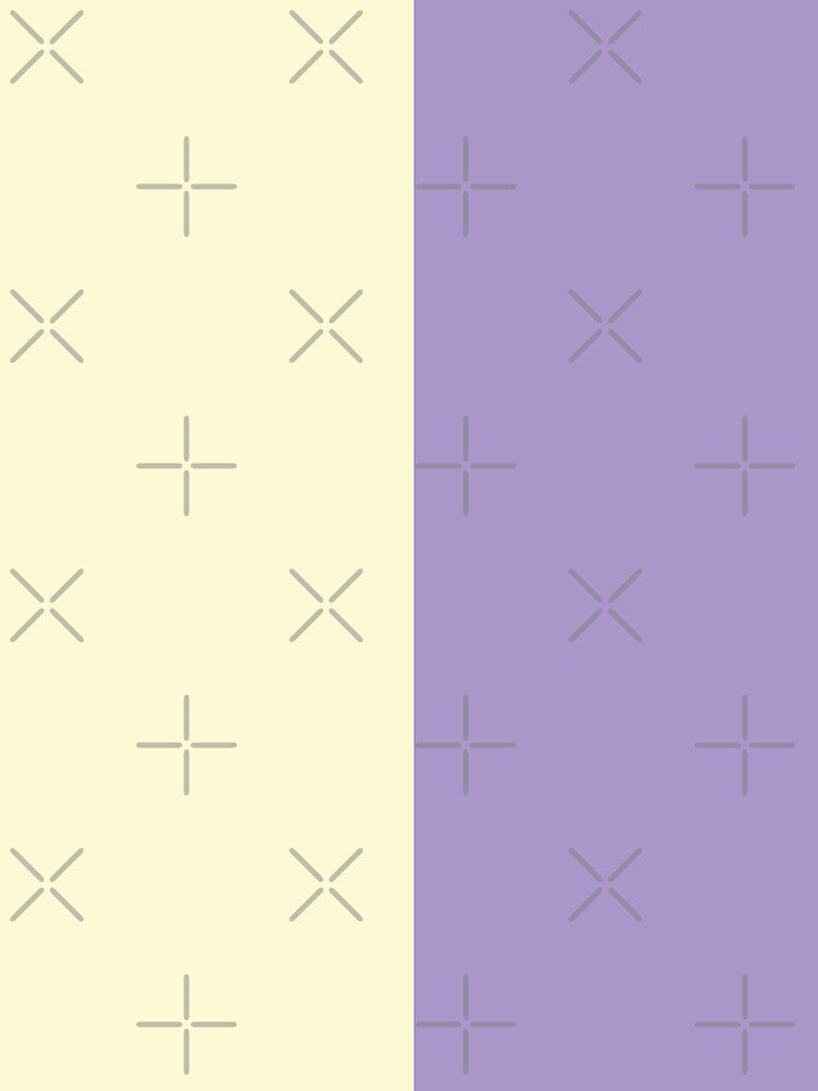 Lavender Purple and Pale Yellow Solid Color by PabloPatterns Unisex