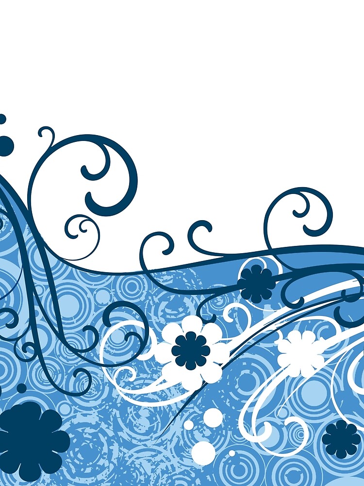 Abstract  Water Flowers by allovervintage