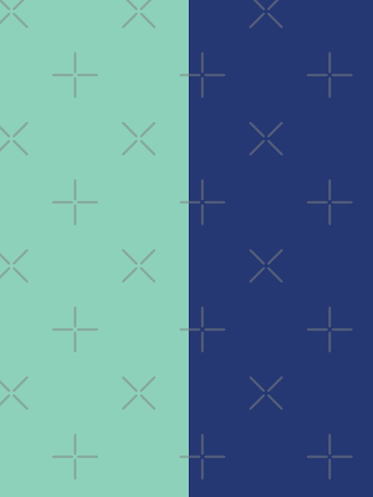 Blue and Turquoise Blue Solid Color by PabloPatterns Unisex