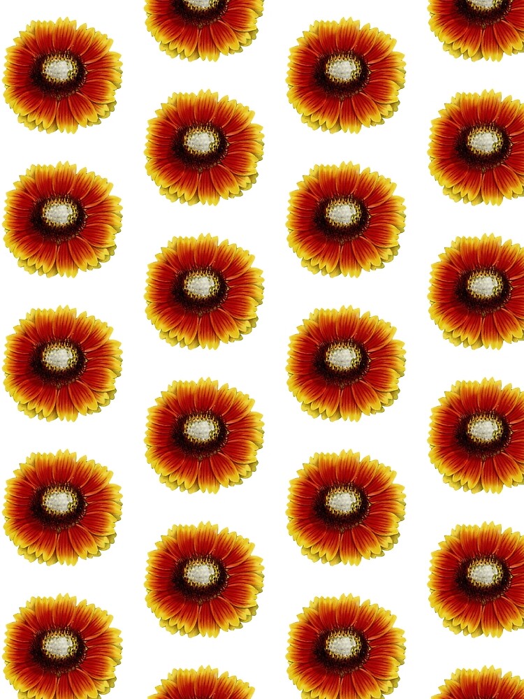 Yellow and Orange Flowers Pattern by allovervintage