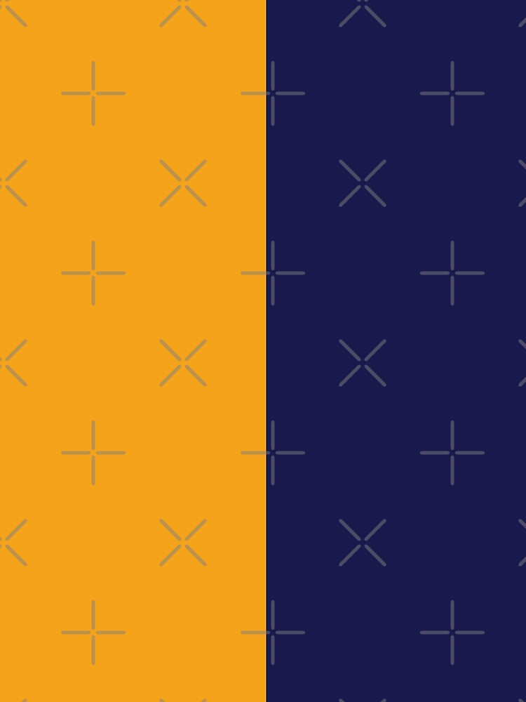 Navy Blue and Sun Yellow Solid Color by PabloPatterns Unisex