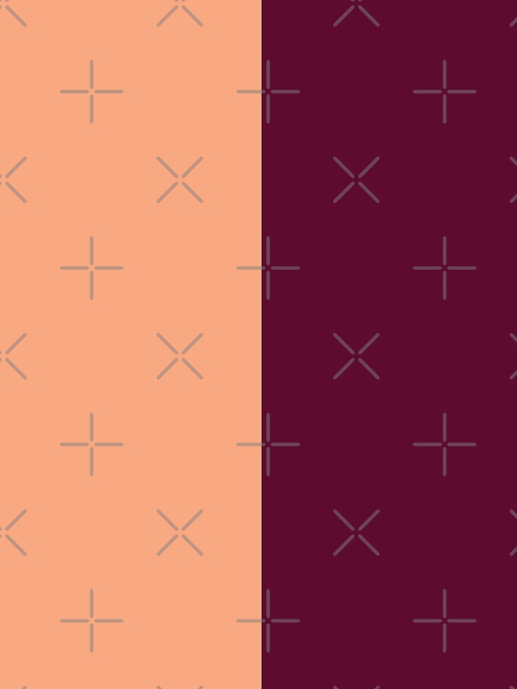 Peach and Maroon Solid Color by PabloPatterns Unisex