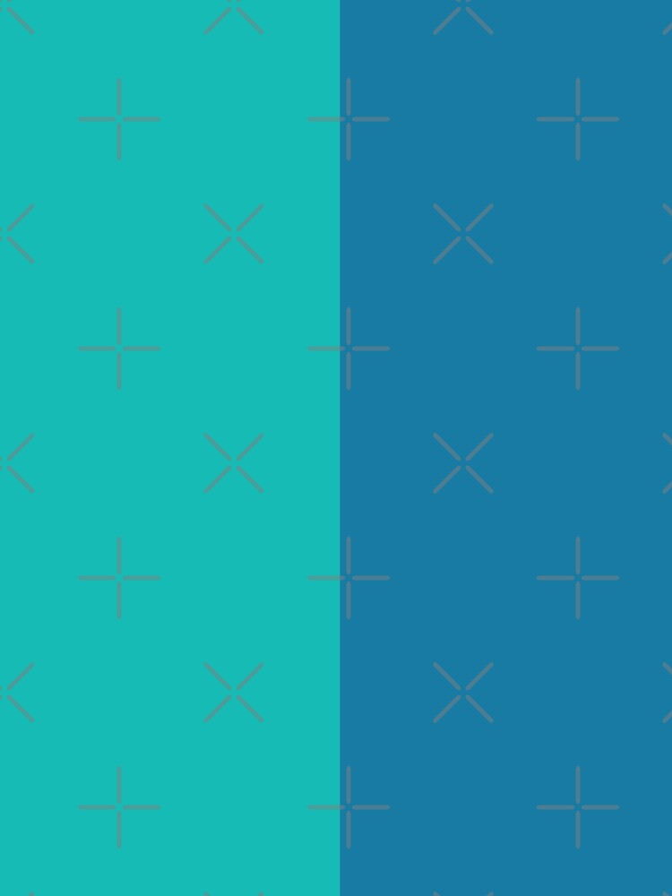 Sea Green and Steel Blue Solid Color by PabloPatterns Unisex