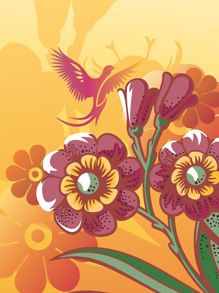 Tropical Floral Pattern by allovervintage