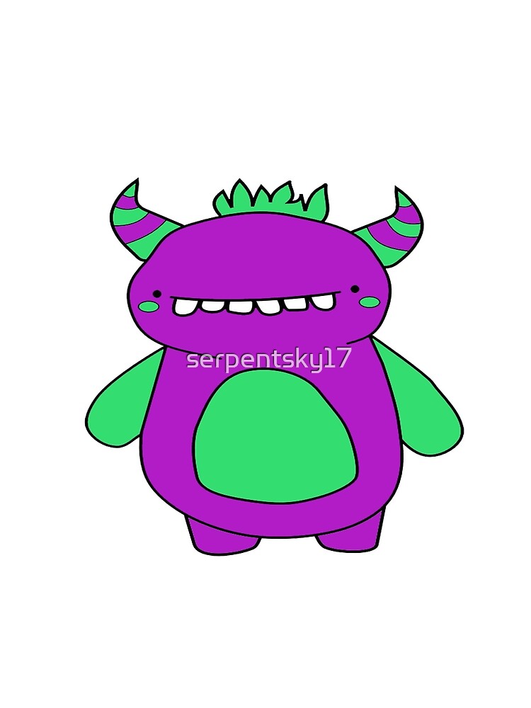 Purple and Green Monster by SerpentSkyArts