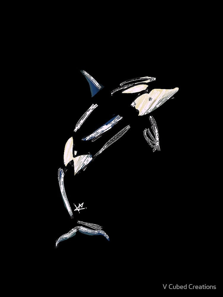 Brushstroke Orca by V Cubed Creations