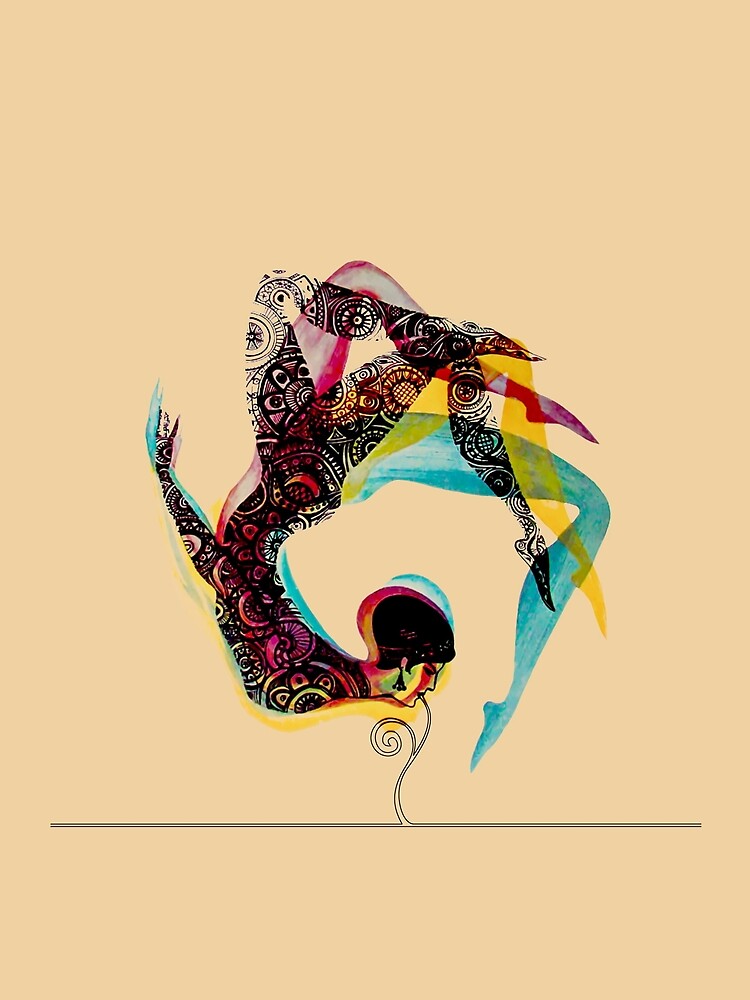 Circus Series Colorful Acrobat by allovervintage