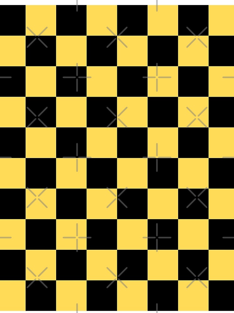 Black and Yellow Checkered by starrylite Unisex