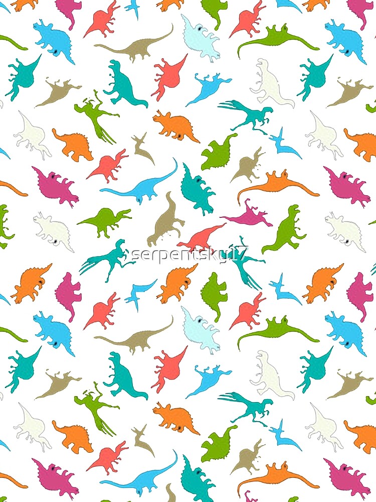 Dinosaur  Pattern by SerpentSkyArts
