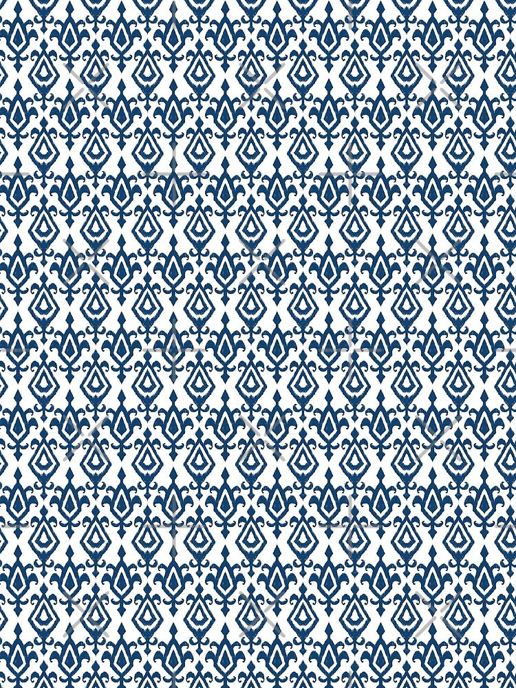 Indigo cotton, Handloom woodblock pattern by Festive Bug