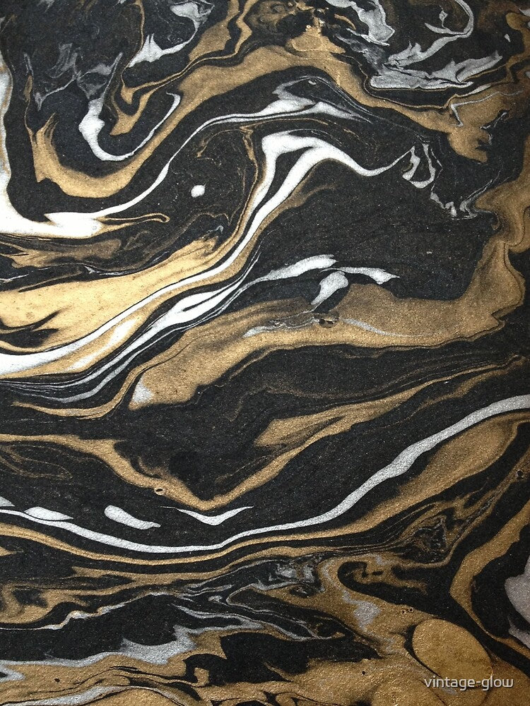 Gold Marble Swirl by vintage-glow