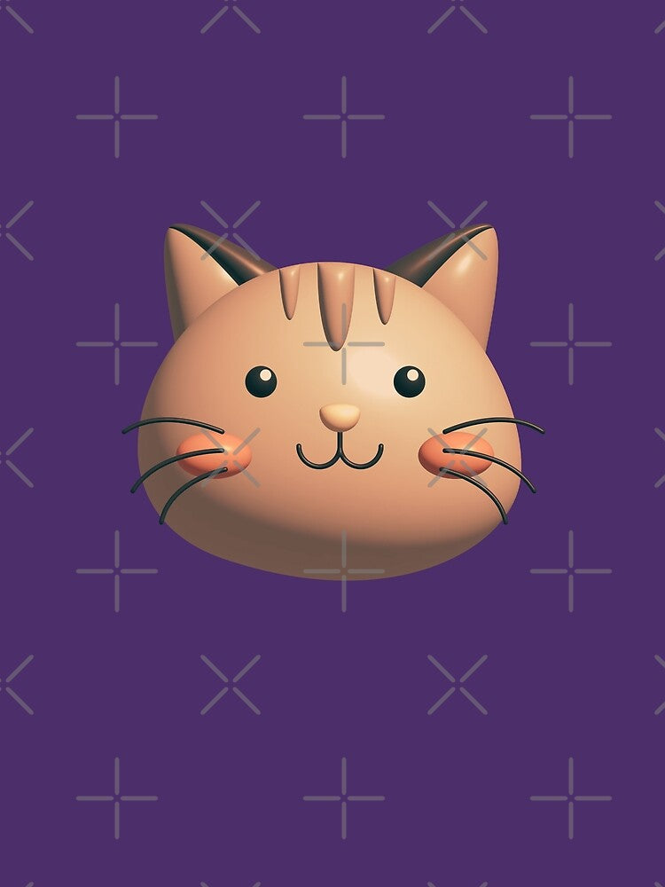 Head of Cute Cat 3D by branaghbel