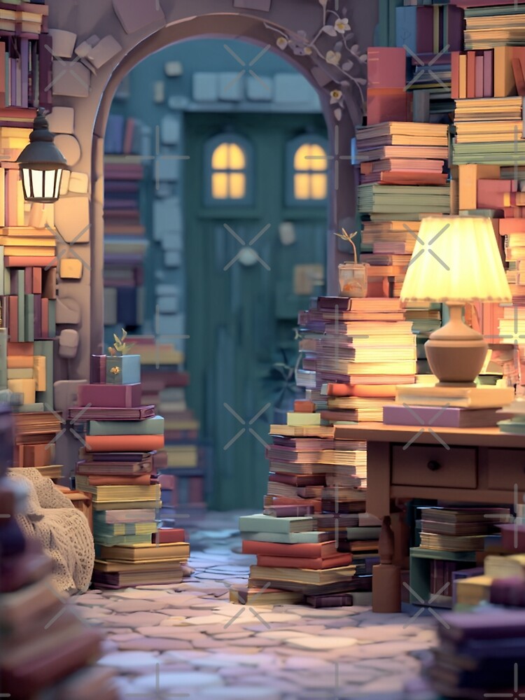 Cozy Library by bubblyrainbow