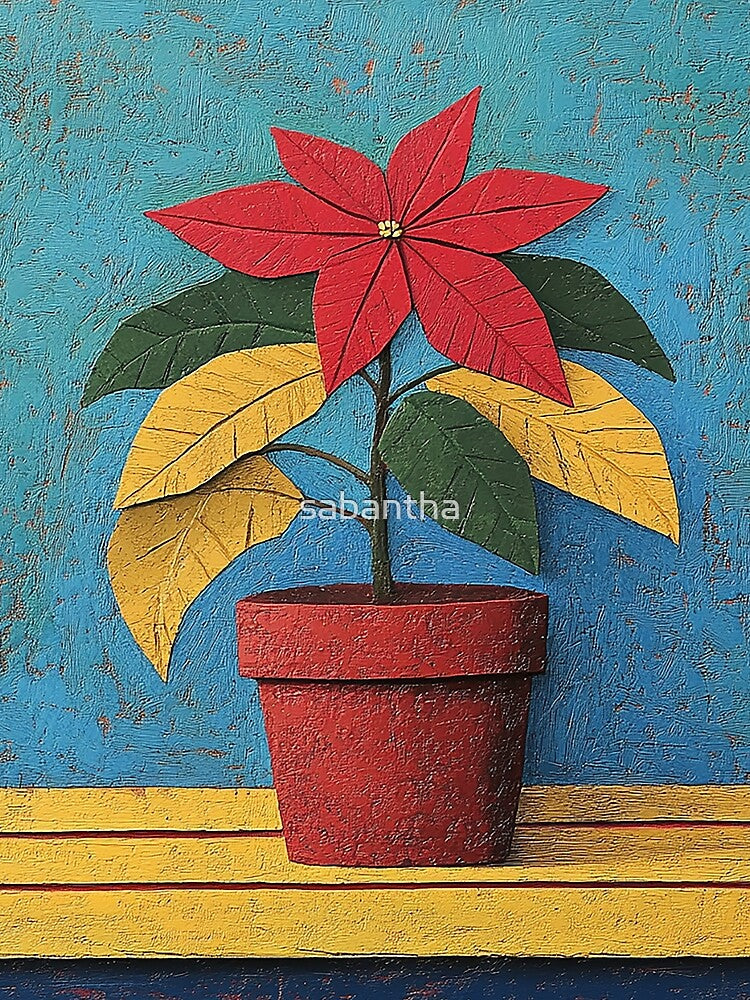 Poinsira - Abstract poinsettia (2/8) by sabantha