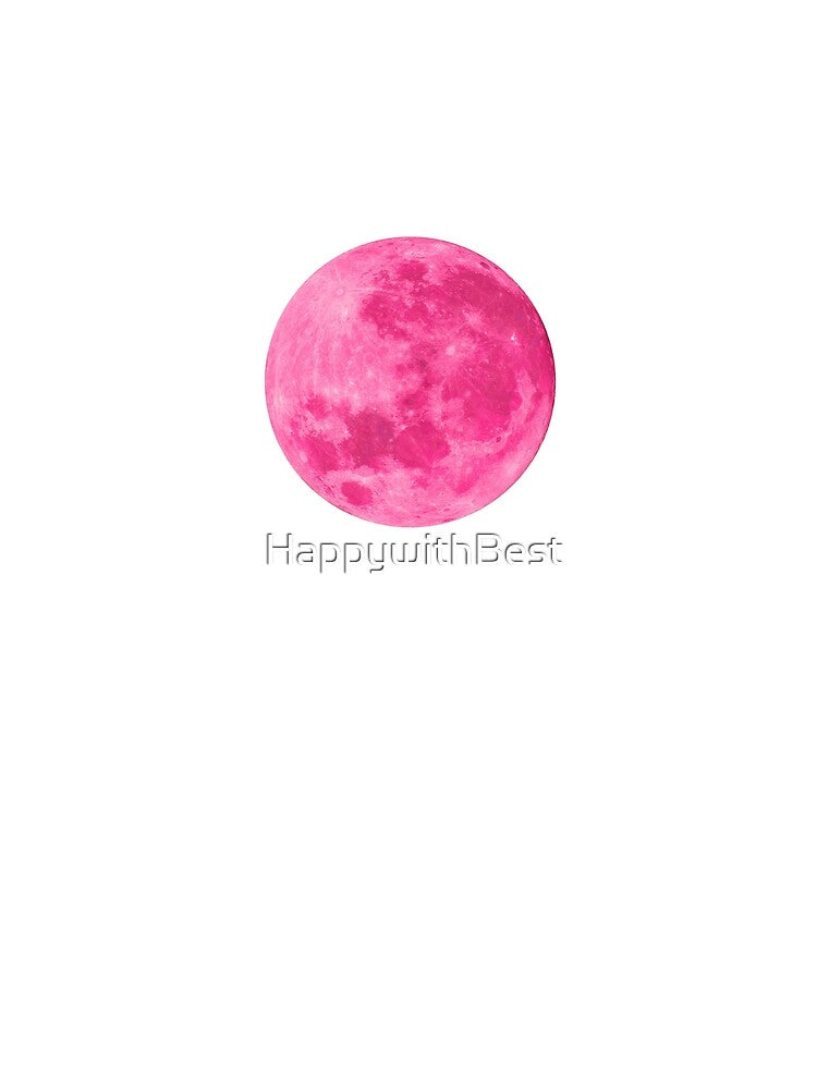 Pink carnation full moon lunar night by HappywithBest