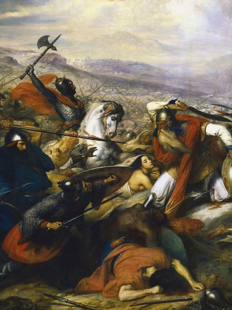 Charles Auguste Steuben's The Battle of Poitiers by mosfunky