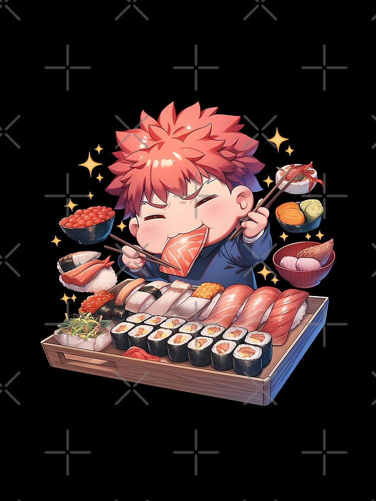 Shirou Emiya Fate Stay Night Chibi Sushi Big Bite by Spraykart