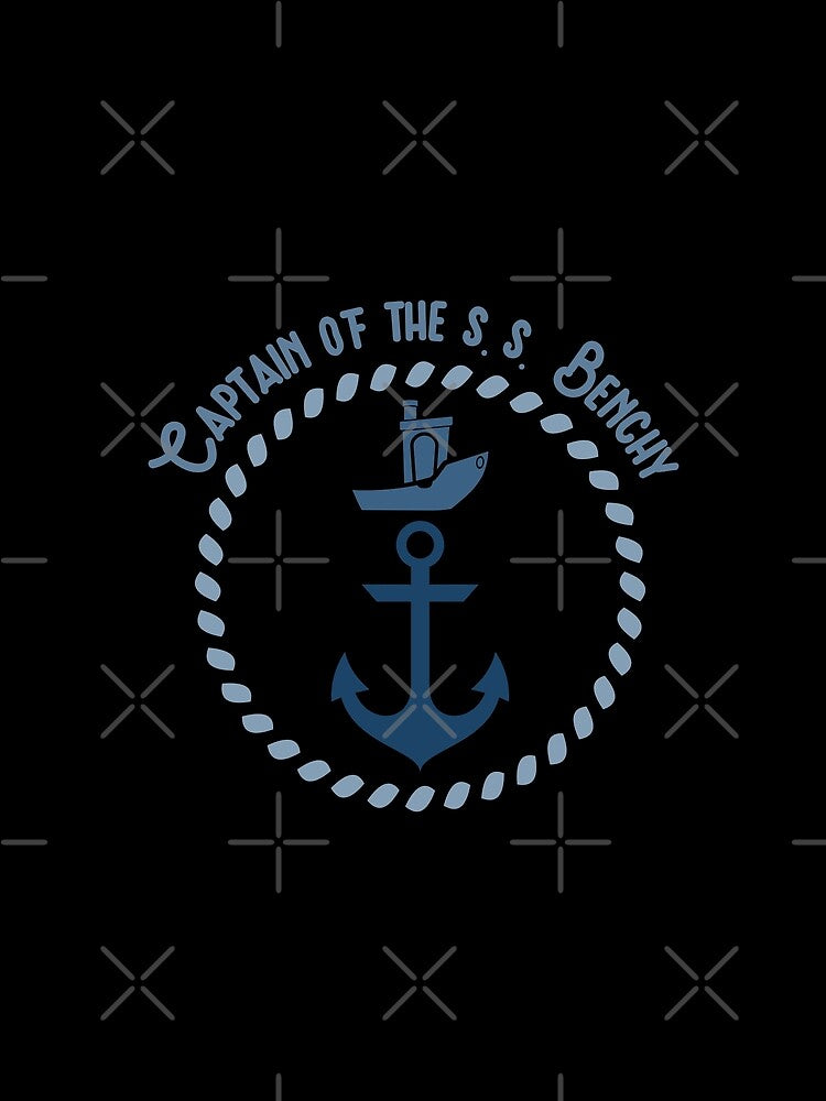 Blue Benchy Captain Badge by BRU Design