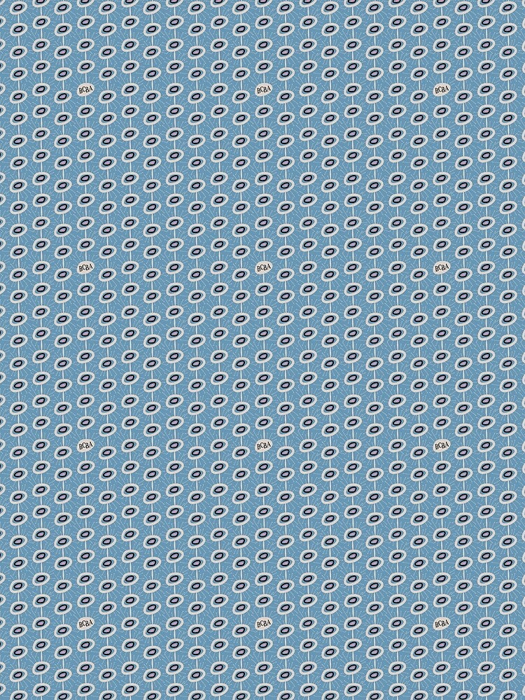 Blue Retro Behavior Analyst Seamless Print by abawizard