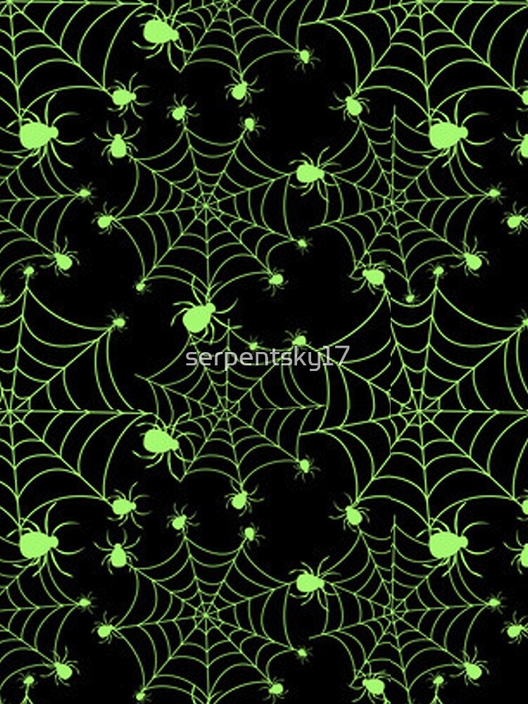 Faux Glow Spider Print by SerpentSkyArts