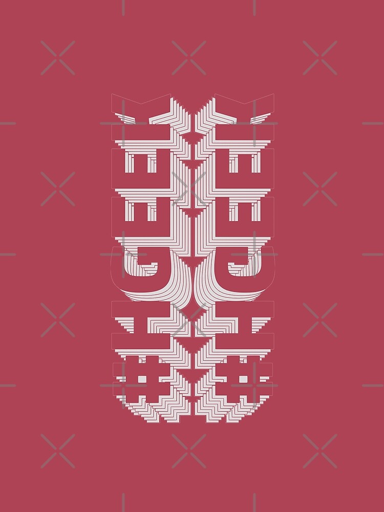 3D LAYERED TEXT GRAPHIC by HGEEK