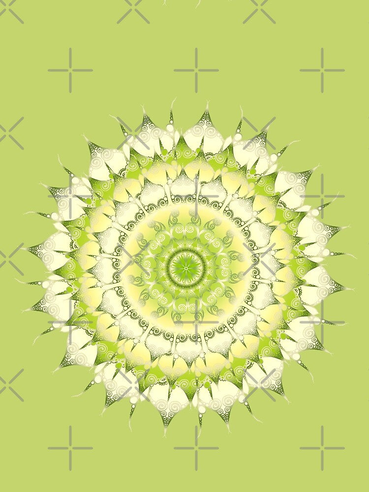 Delicate Mandala green by pearlposition Unisex