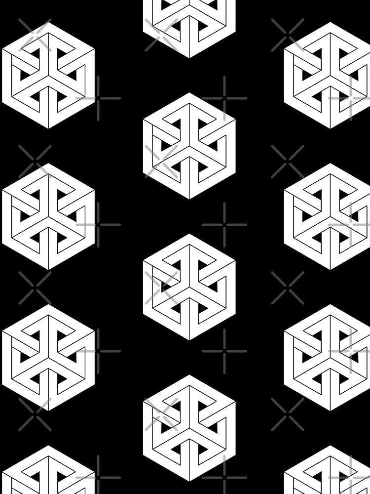 Geometric 3D Cube by flyrocket