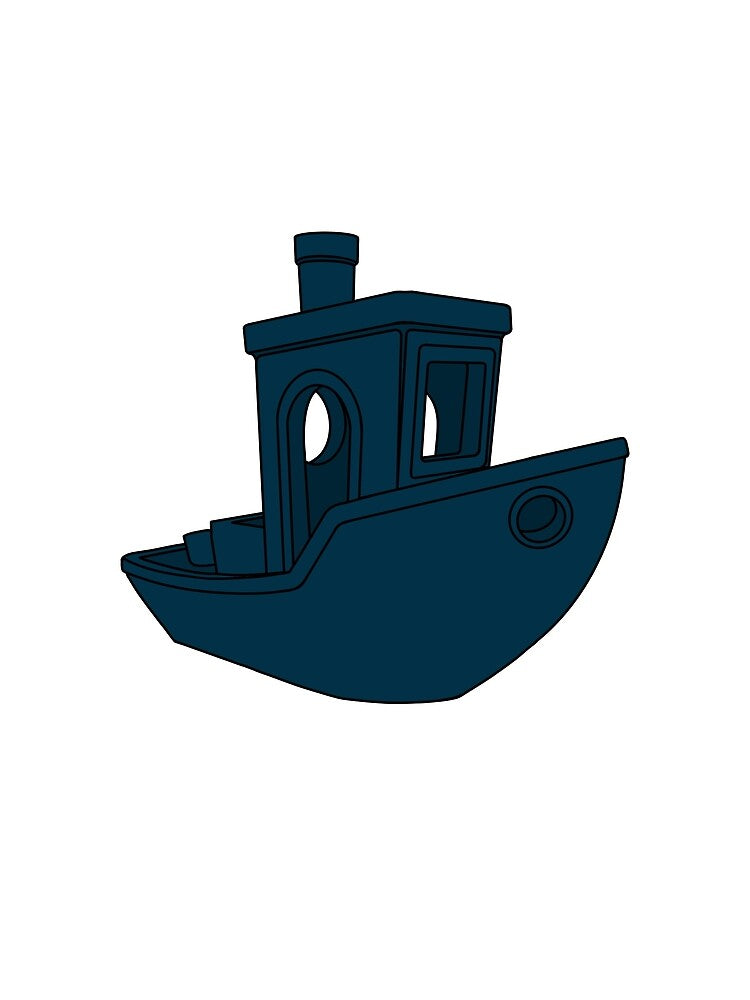 Dark Blue Benchy by Printint