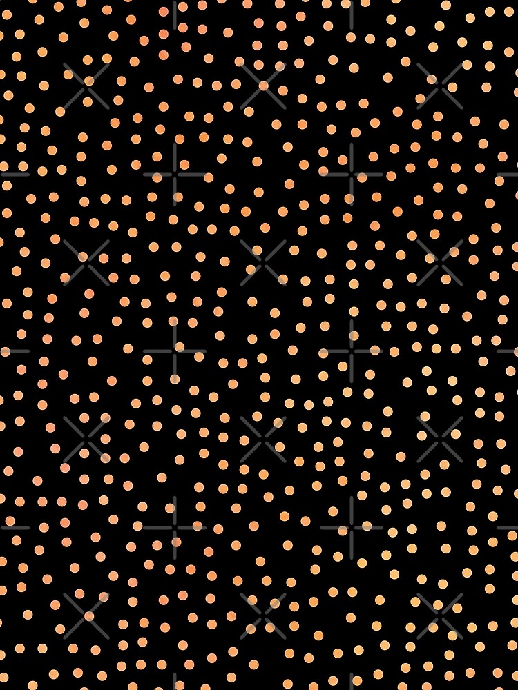 Bubbles Circles Pattern Orange Yellow by leomooncreates