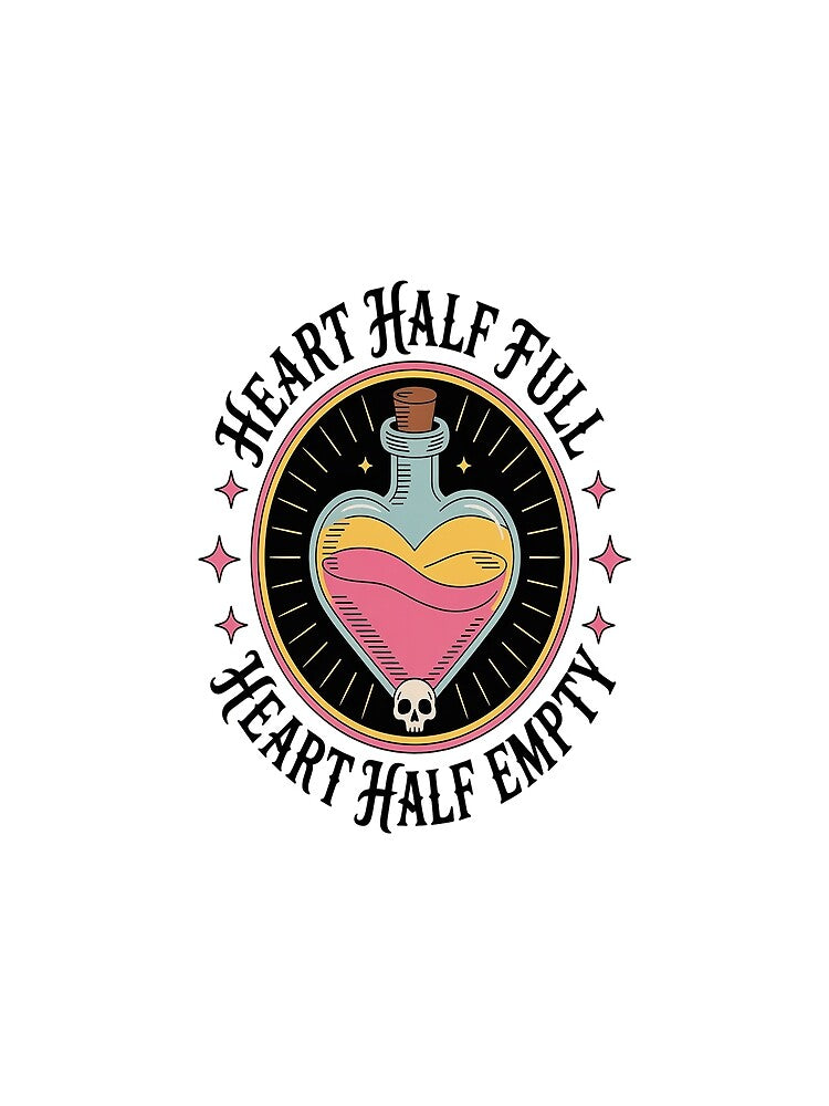 Heart Half Full Heart Half Empty by TheRetroStyle